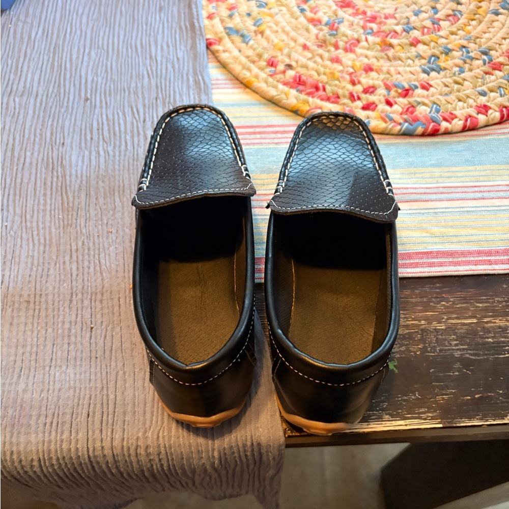 Boys Black Loafers